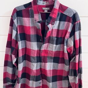 Eddie Bauer Men's Casual Heavy Flannel Shirt